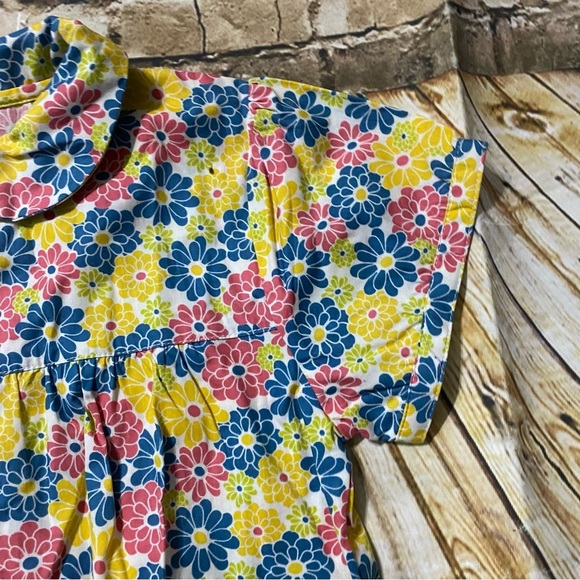 Vintage Strasburg Yellow Pink Daisy Floral Hippie Print Button Up Shirt - Picture 2 of 4
